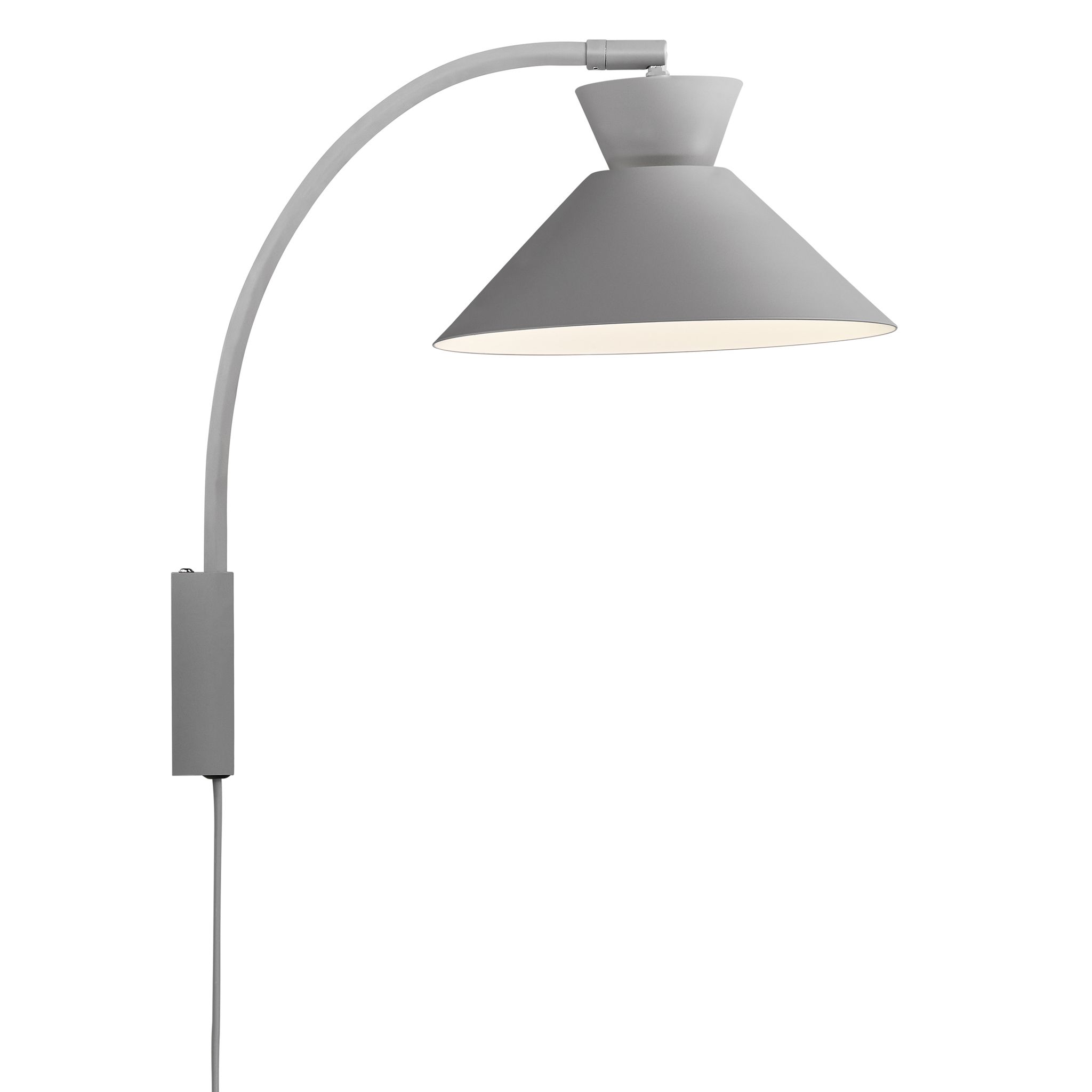 Dial , Wandleuchte, Grau - E27, IP20, max.40W