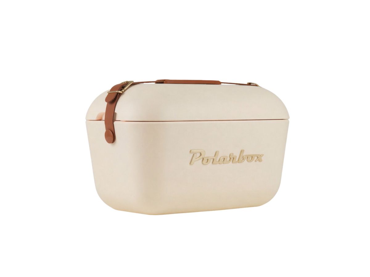 Polarbox Retro Cooler Nevera Cream Gold 12l - Kühlbox, 12l, Vintage Design