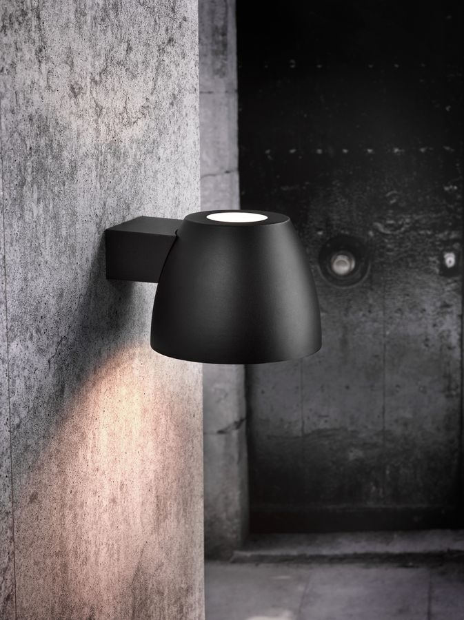 Bell, Wandleuchte, Schwarz - E27, max. 15W, IP44