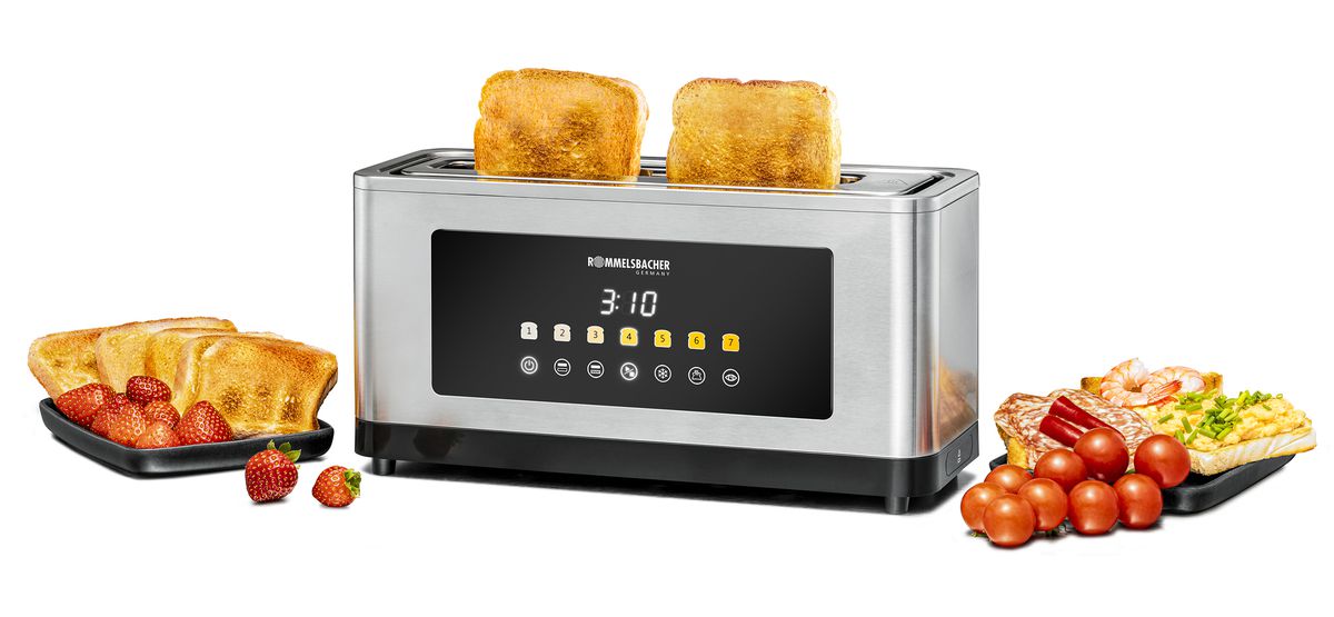 Toaster TOL 1000 - 1000W, 230V, Schwarz/Silber