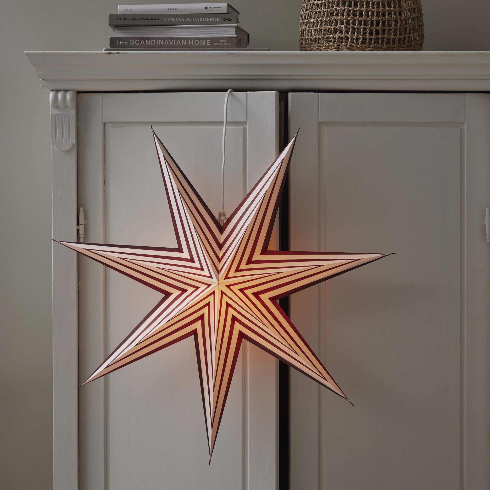 Paper Star Stripe - Indoor, , Weiss
