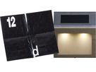 Solar Wand Laterne Wally - Silber, Lichtfarbe Warmweiss