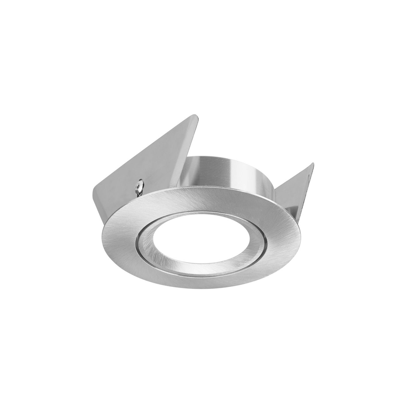 Spot Einbauring  PRO 68 AL   (Blattfeder) - Max. 50W, alu geb., schwenkbar 30°, Blattfeder, exkl. Leuchtmittel, D=85mm, H=35mm, BL=68-75mm