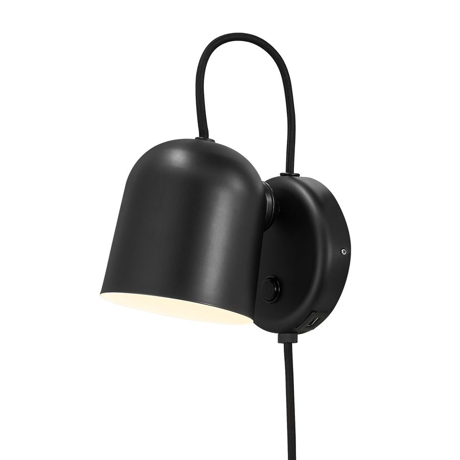 Angle, Wandleuchte, Schwarz - IP20, GU10