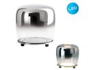 LED Tischleuchte Smoky d:18cm - LED fest verbaut, 3000K, warmweiss
