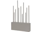 Kerzenleuchter Buzz - IP20, Grau, Warmweiss