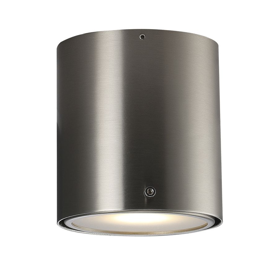 IP S4, Wandleuchte, Gebürsteter Stahl - GU10, max. 8W LED, IP44