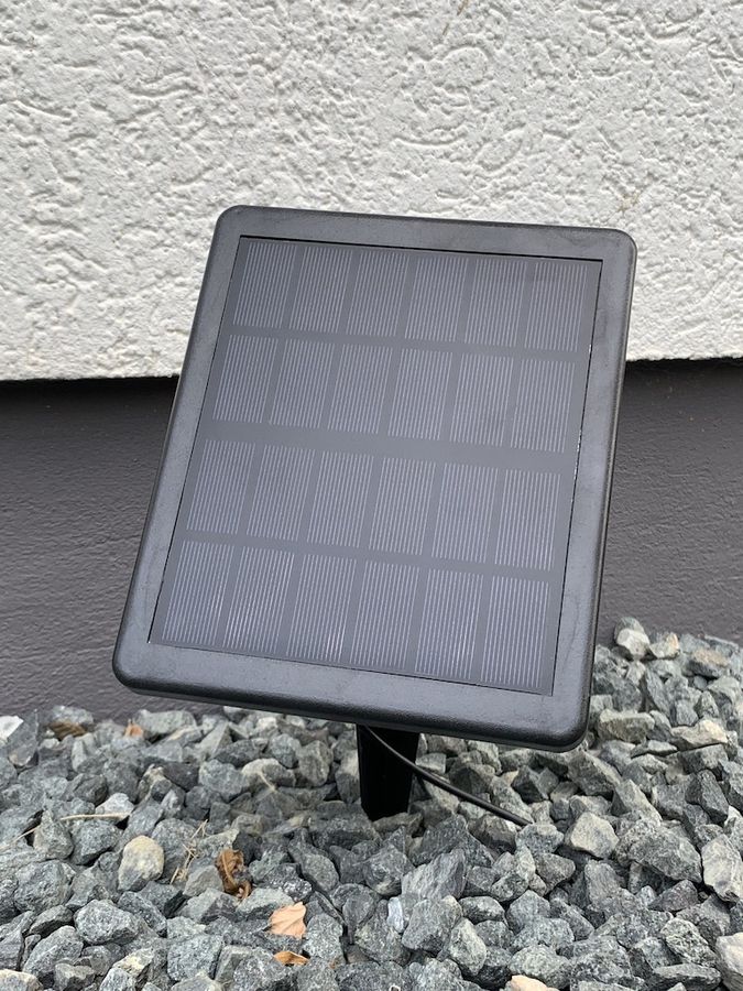 Solar-Gartenstrahler SIMON LED - IP65, 3000K, Solarpanel 6V, 5W. 70lm pro Leuchte, 3er Set, 3 x 1W