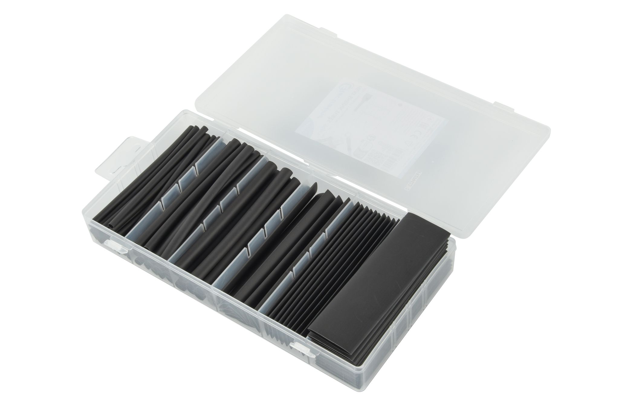 Kit Schrumpfschlauch - schwarz, 90Stk.