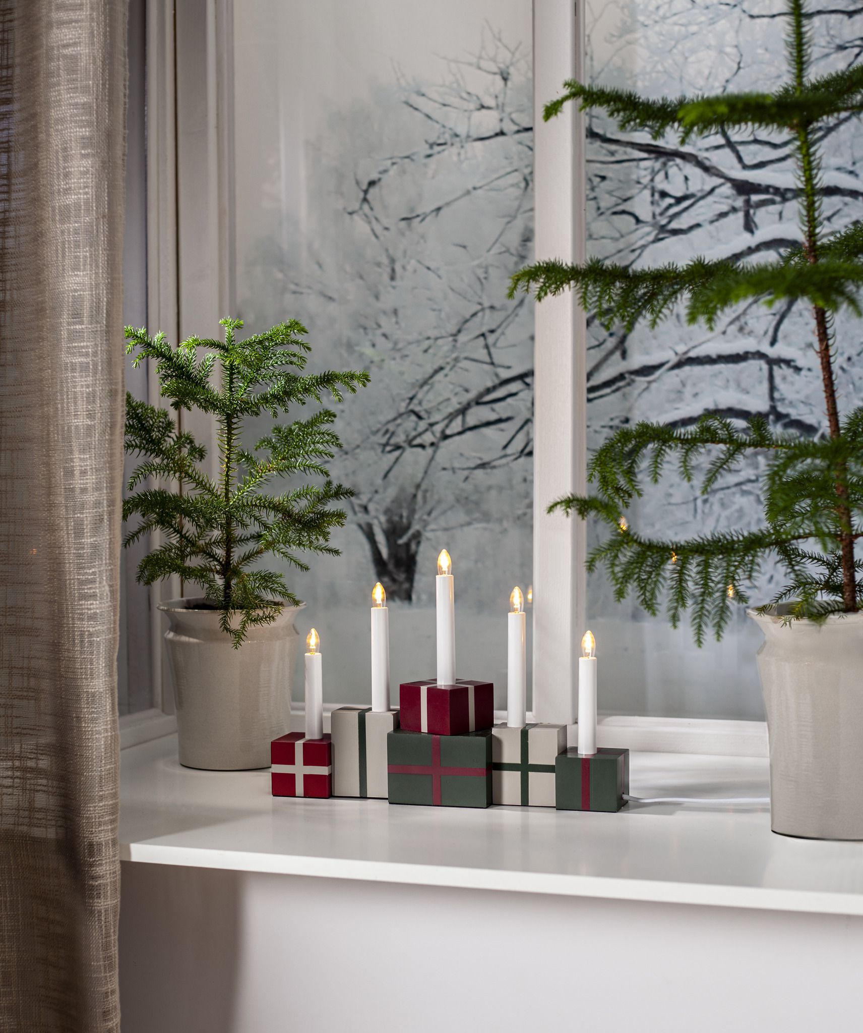 Kerzenleuchter Christmas gifts - Indoor, Multicolor, 25.00cm Höhe