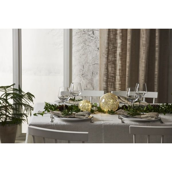 Glasdekoration Star Fall - IP20, Warmweiss, 15 LED
