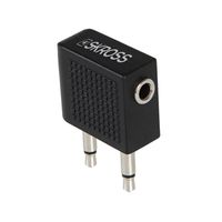Airplane Audio Adapter - schwarz