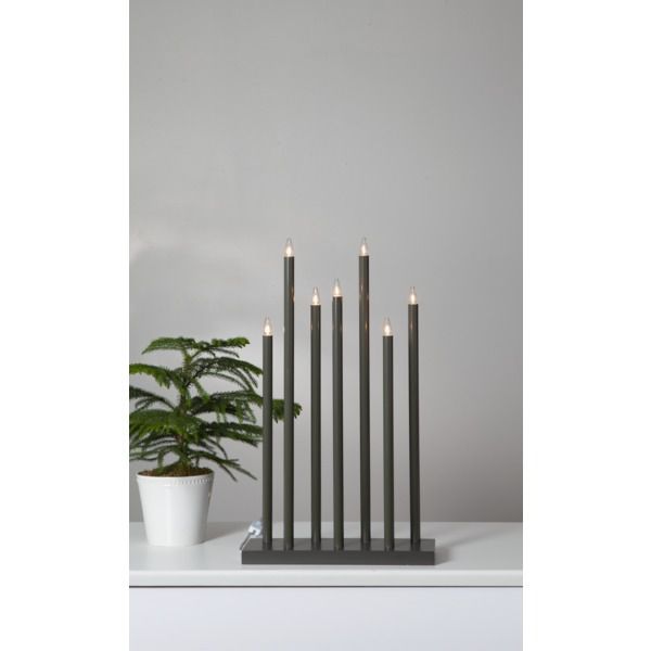 Kerzenständer Holy - IP20, Neutralweiss, 7 LED's