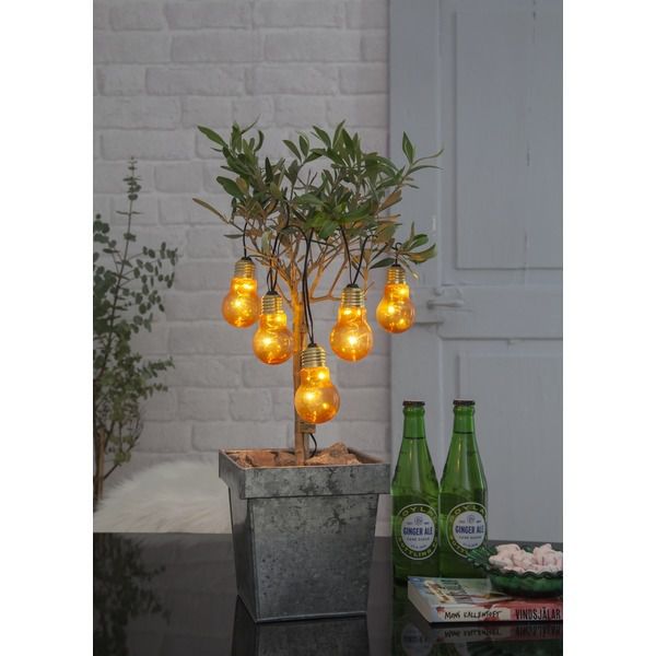 Catena di luci Brillantezza - IP44, Warmweiss, 5 LED's, 100cm