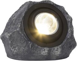 Solar Decoration Rocky - Grau, Lichtfarbe Warmweiss