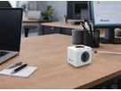PowerCube 35W PD AC - 4x T13, 2x USB-C / 1x USB-A PD 35W, 1.5m Kabel, weiss/grau
