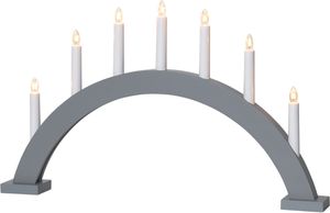 Kerzenleuchter Trapp - IP20, Grau, Warmweiss