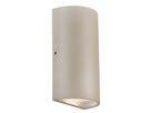 Rold - 2X5W, 2x350lm, 3000K, IP54, CRI 80, 2x125°, geschliffen, nicht dimmbar, L=90mm, B=55mm, H=160mm
