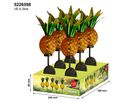 LED-Solar Erdspieß Ananas orange 81cm - IP44, kaltweiss, W