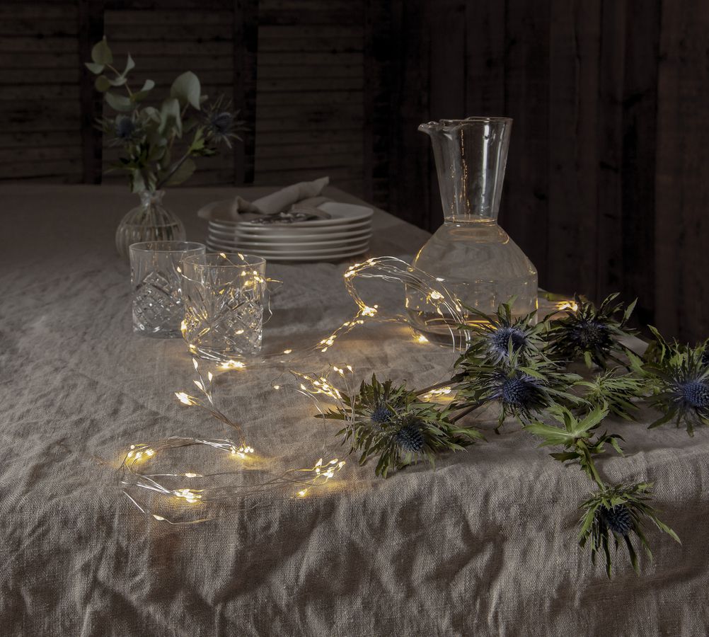 Chaîne de lumièresDew Drop - IP20, Tageslicht, 125 LED