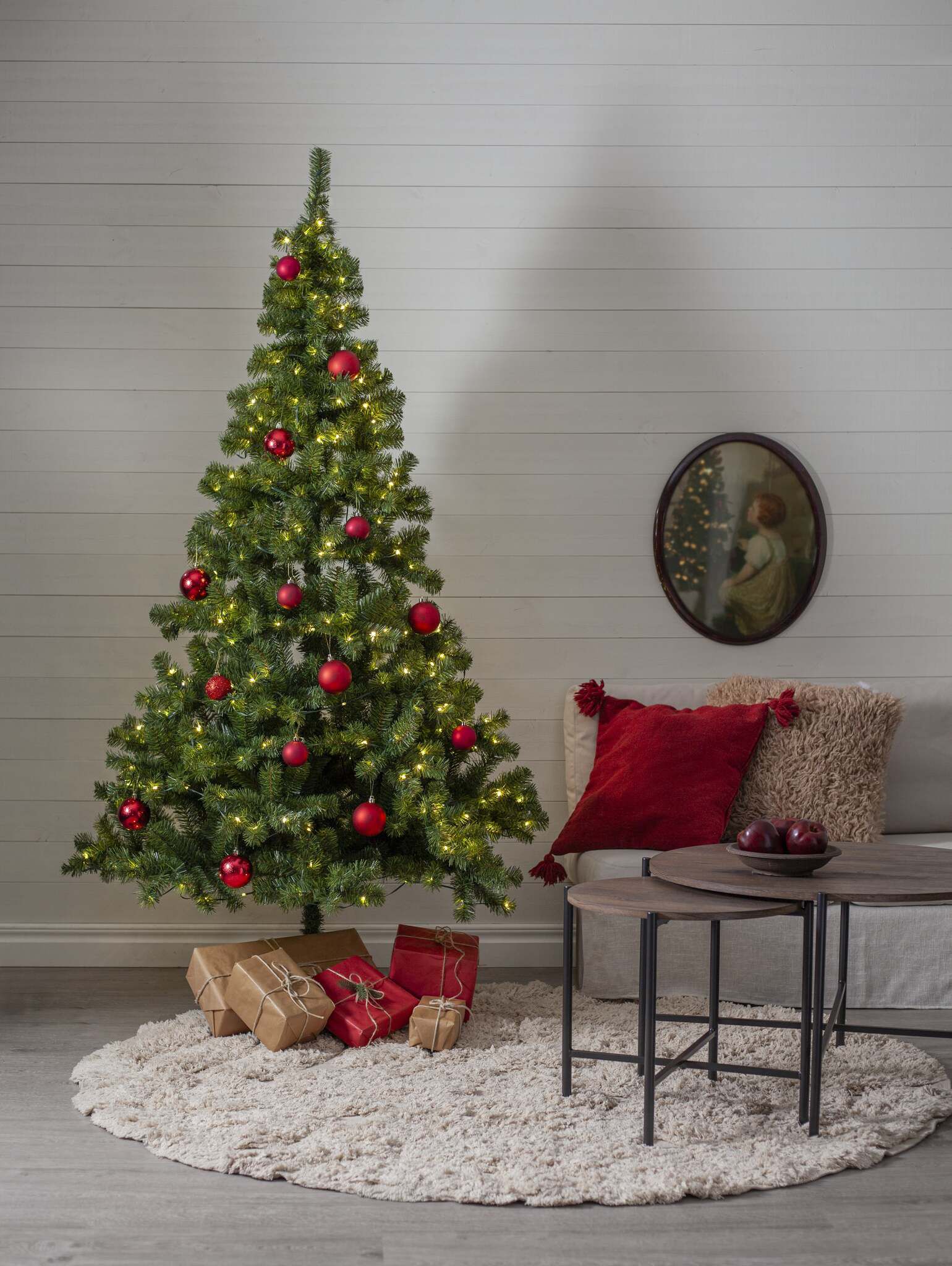 Künstlicher Weihnachtsbaum Ottawa - grün, 400 LED's, 210cm Höhe