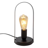 Metall-Tischleuchte Faro h: 28,5cm schwarz - E27, 40W, IP20
