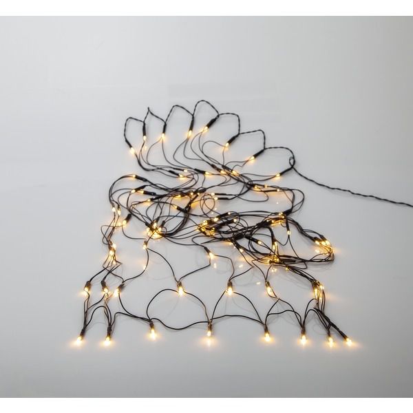 Catena di luci Dura String LED - IP44, Warmweiss, 80 LED, batteriebetrieben, Timer, 3xAA