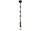 Metallbaldachin und Hanfseil Regia - E27, 40W, IP20