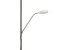 LED-CCT Stehleuchte  SAMIRO  inkl. Lesearm H: 180cm satiniert /stahl-blank - IP20, LED-Modul, Stahl-Blank