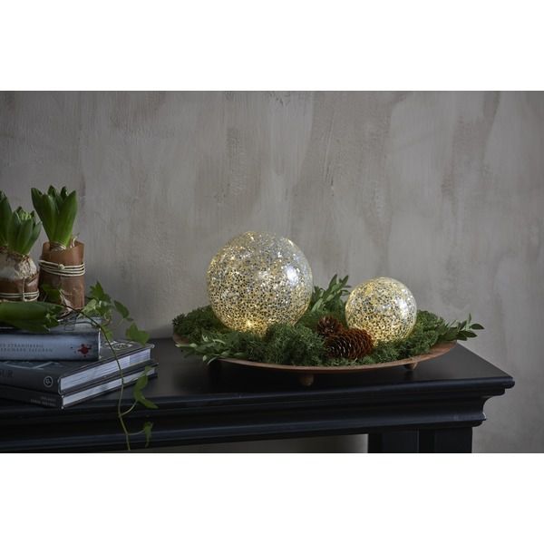 Glasdekoration Star Fall - IP20, Warmweiss, 15 LED