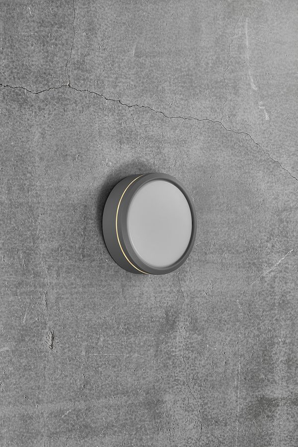 Ava, Deckenleuchte, Grau - LED Modul, 9,5W LED, IP54