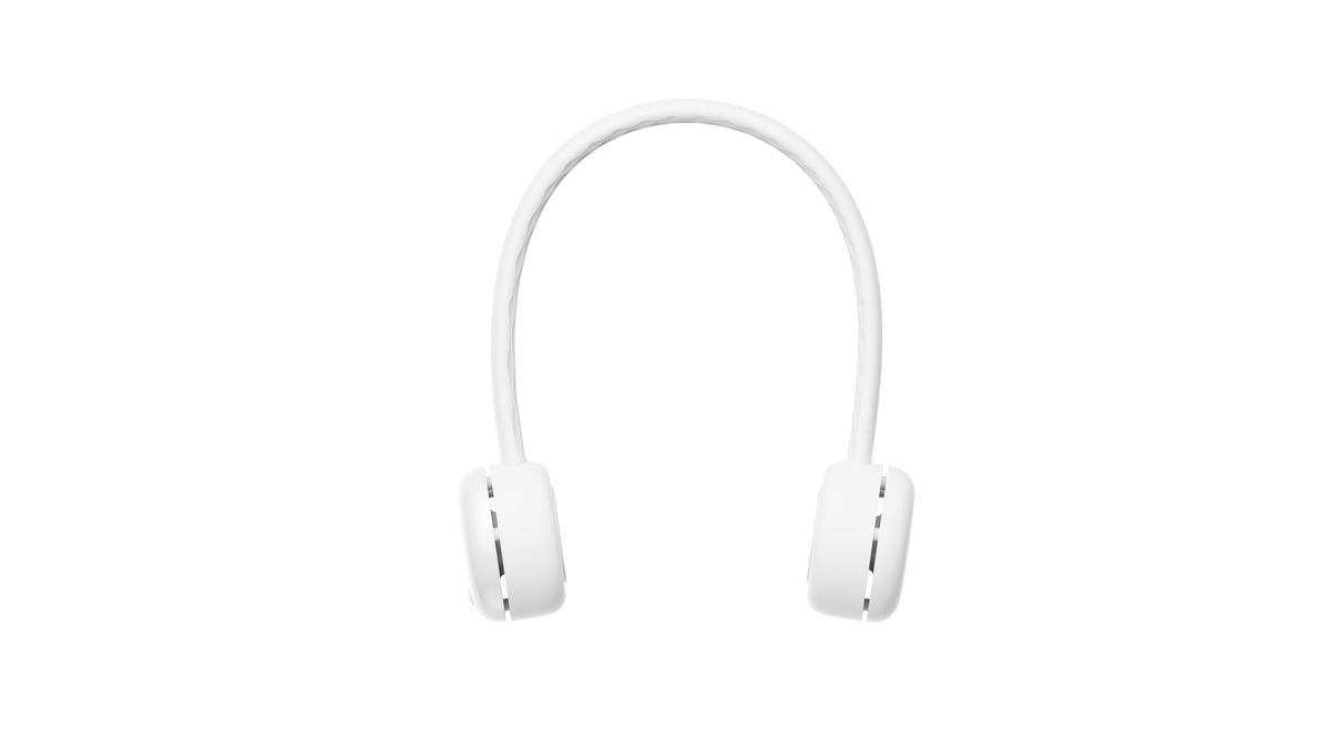 EFANO Nackenventilator AF350 weiss - 1800mAh, inkl. USB-C Kabel, wiederaufladbar