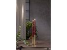 LED Dinner Kerze 2 pack Flamme Metal - Indoor, 28.5 cm Höhe,Timerfunktion