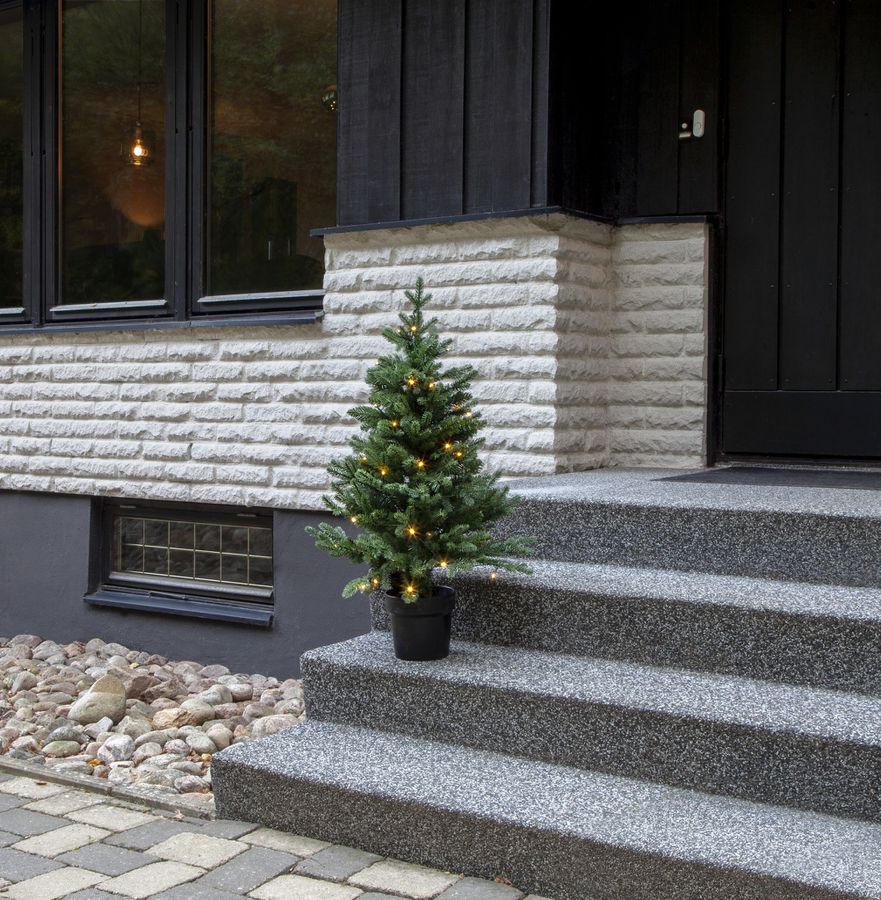 Künstlicher Weihnachtsbaum  Byske - grün, 40 LED's, 90cm Höhe