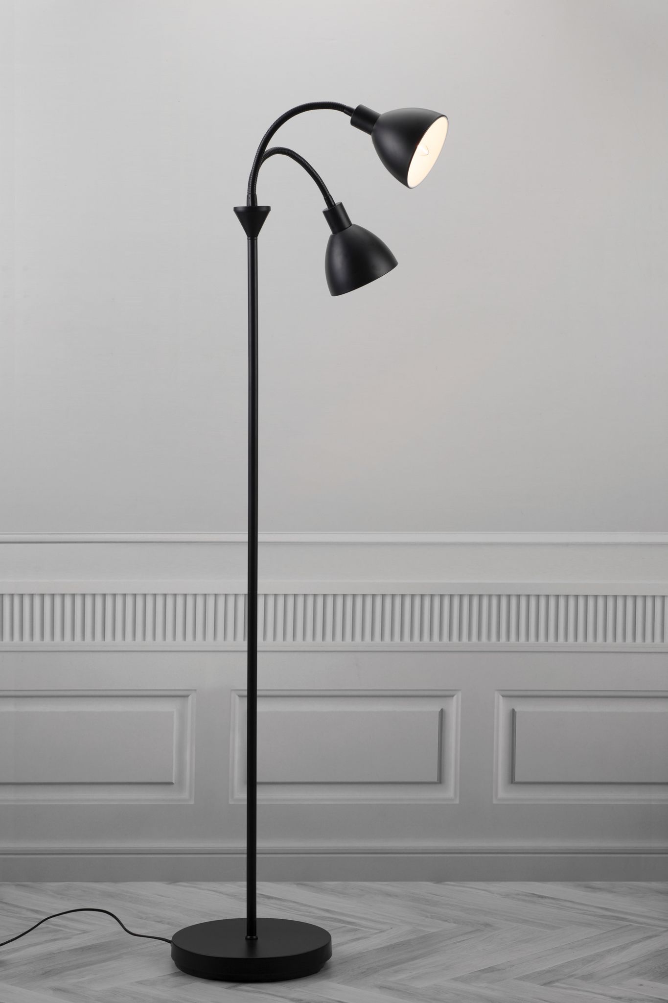Ray, Stehleuchte, Schwarz - E14, max. 2x40W, IP20