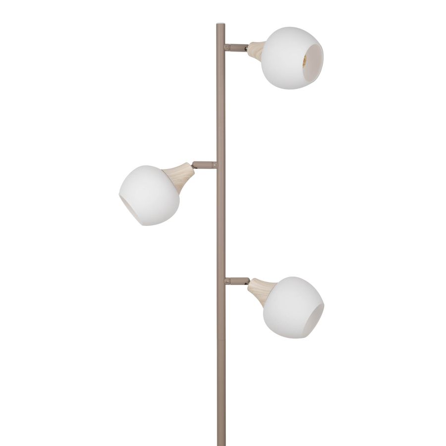3er Stehleuchte  MONACO  H: 150cm beige - IP20, E14, Beige