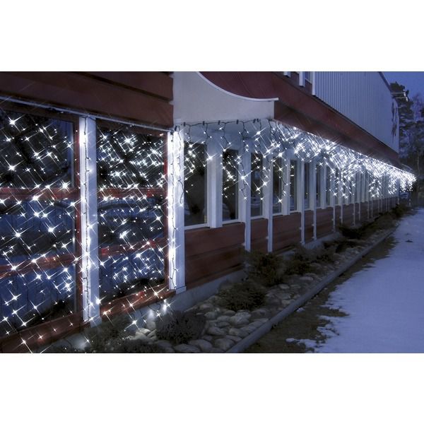 System LED Extra, Icicle, 200x100cm - Schwarz, Kaltweiss