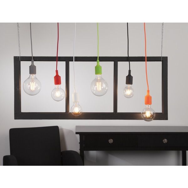 Lampenaufhängung E27 Color - E27, Schwarz, 220-240V AC
