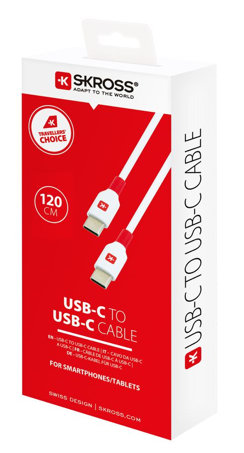 USB-C to USB-C Cable - 1.2m - USB-C to USB-C Cable, 1.2m, weiss