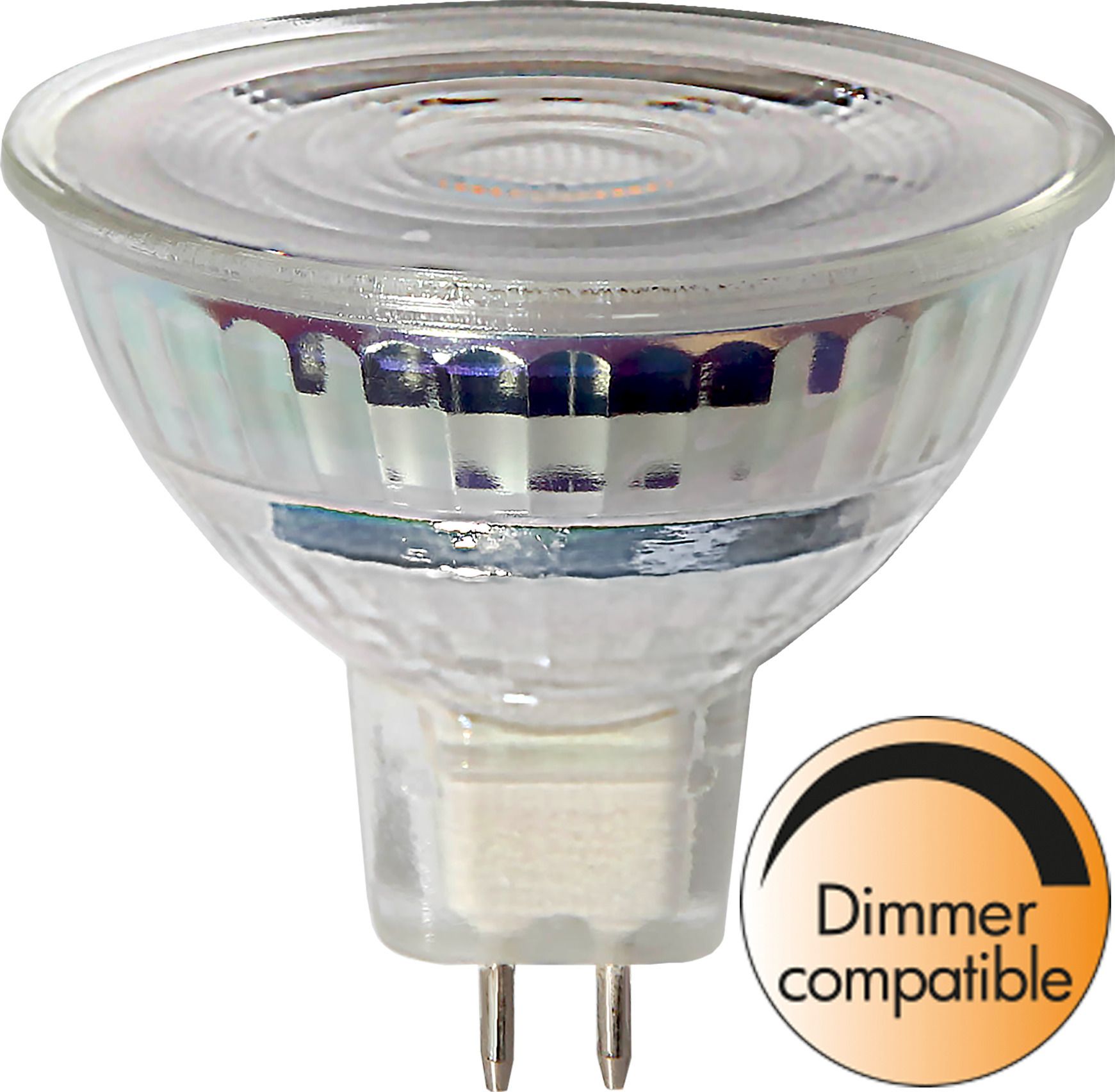 LED Leuchtmittel GU5,3 MR16 Spotlight Glass - GU5.3, 620Lm, 2700K, 7.5W, 12VAC