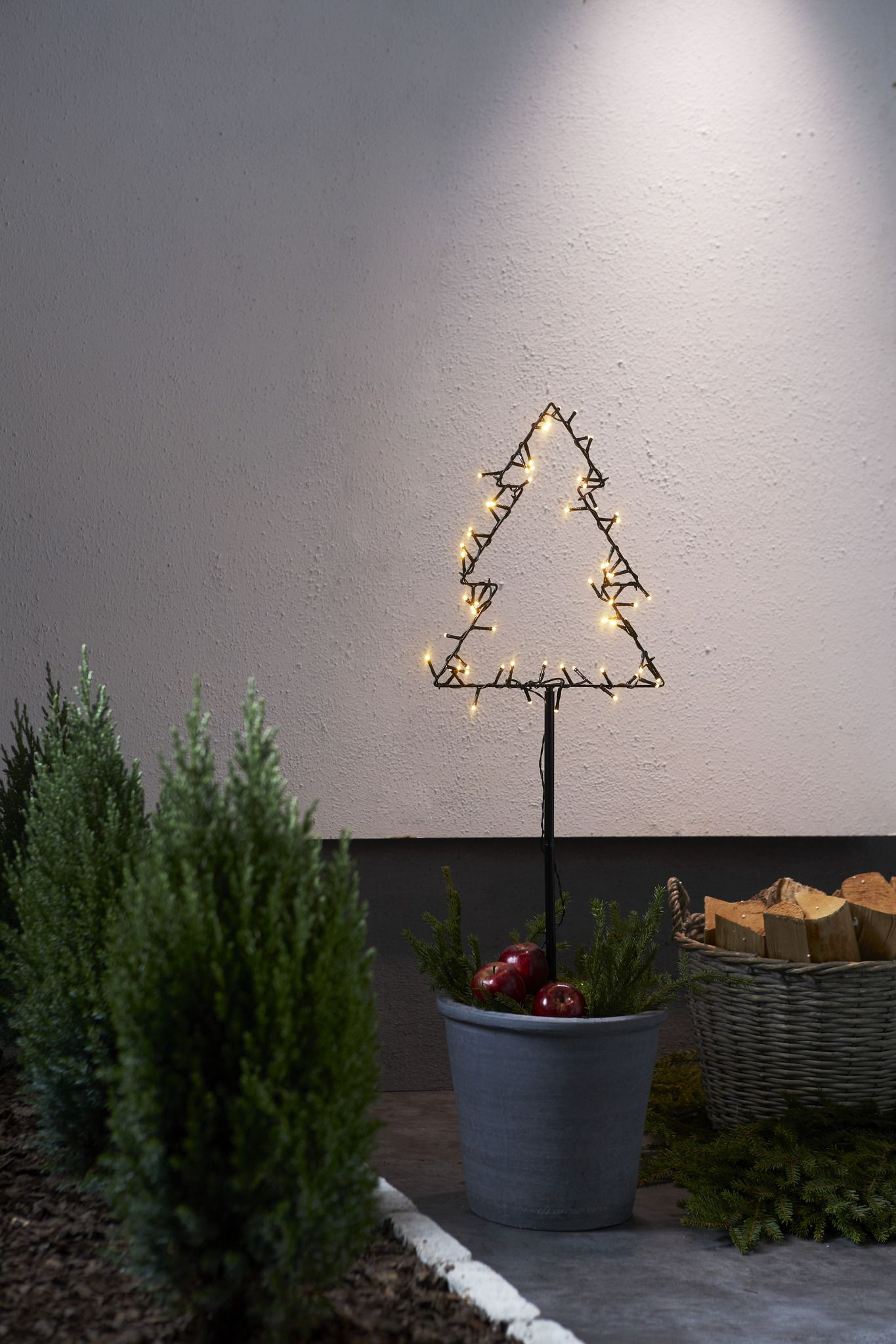 Aussen Dekoration Spiky - IP44, Warmweiss, 60 LED's