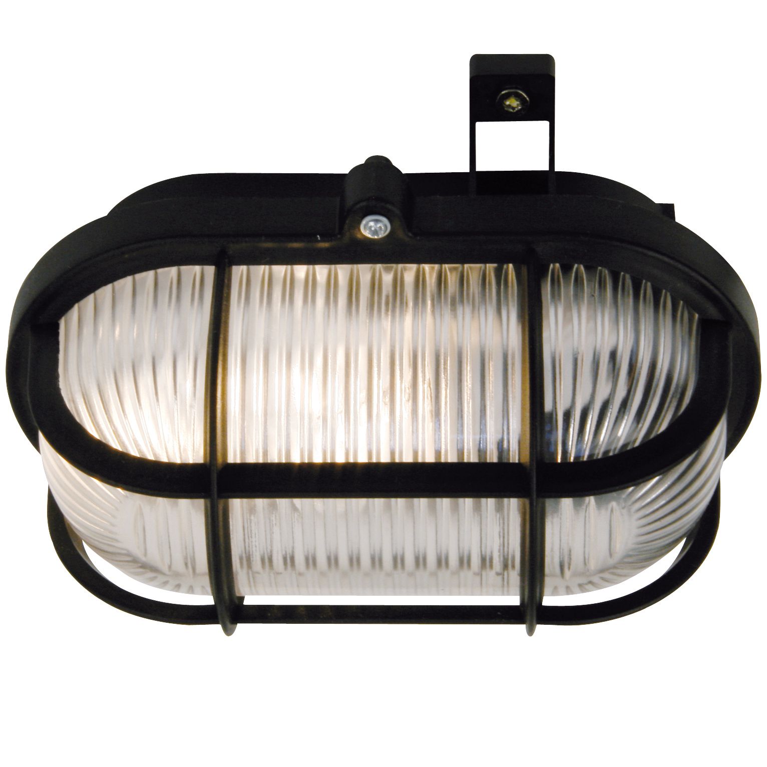 Oval Skot, Wandleuchte/Decke, Schwarz - E27, max.60W, IP44