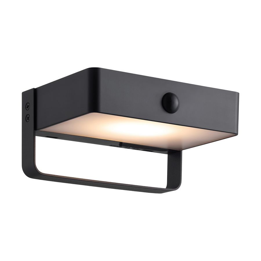 Solar-Wandleuchte Saulio  Schwarz - LED Modul, 4.5W, IP44