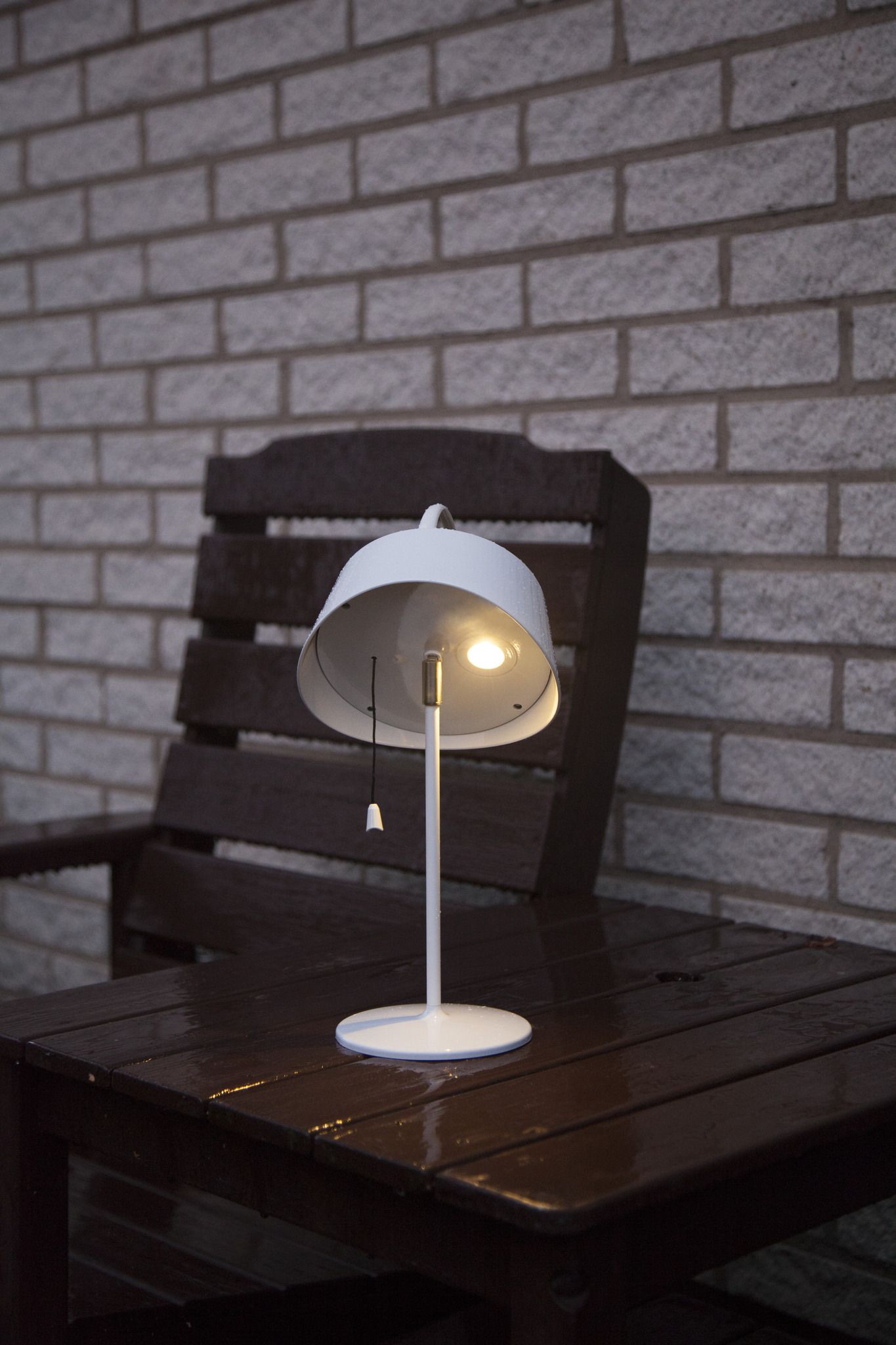 Lanterne solaire Cervia - Weiss, Lichtfarbe Warmweiss