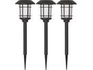 Solar Pollerleucht 3 Pack Fride - Schwarz, Lichtfarbe Warmweiss
