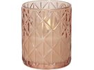 LED Kerze Flamme Romb - Indoor, Pink, 12.50 cm Höhe, Timerfunktion