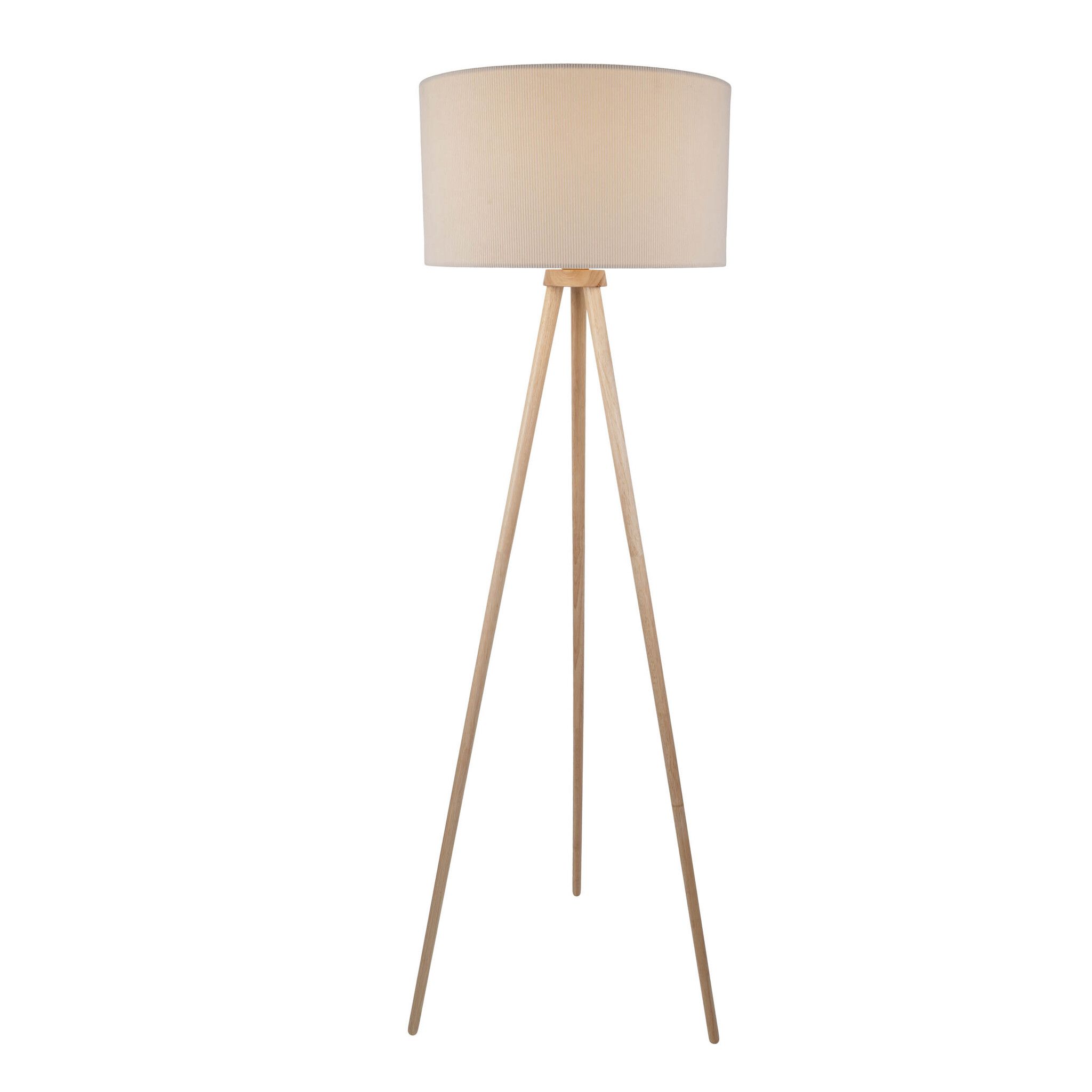 Stehleuchte  ARDITA  H: 152cm beige - IP20, E27, Beige