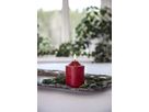 LED Pillar Kerze Flamme - Indoor, Rot, 12cm Höhe, Timerfunktion