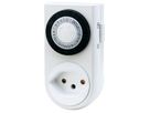 Timer meccanico - kürzeste Schaltzeit 30min. T12-T13, Indoor, 230V/10A, max. 2300W, weiss/schwarz, eingeschweisst=BULK
