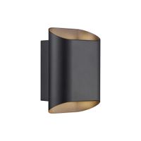 Wandleuchte Nico 22 Round Maxi  Schwarz - 15W, GU10, IP54